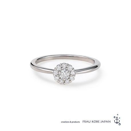 FRAU KOBE JAPAN／フラウ コウベ ジャパン:'10ポイント'ダイヤモンドリング(S)'ぎゅっと集まるダイヤモンドの輝きが美麗