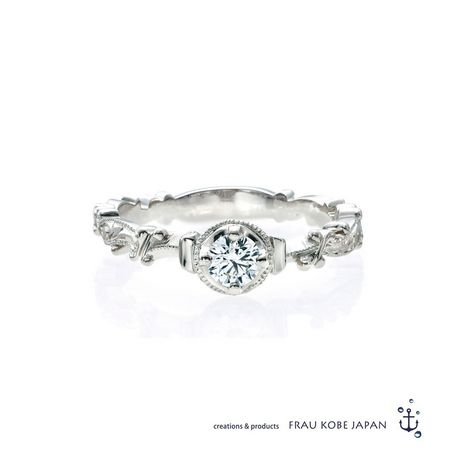 FRAU KOBE JAPAN／フラウ コウベ ジャパン:チャーチ 'リトゥン ボウズ'/ふたりの愛の誓いを記す上質な巻物がモチーフの指輪