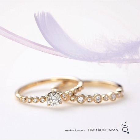 FRAU KOBE JAPAN／フラウ コウベ ジャパン:【可愛いくて華奢なエンゲージ】/天使の羽ばたきのような’フルッター’