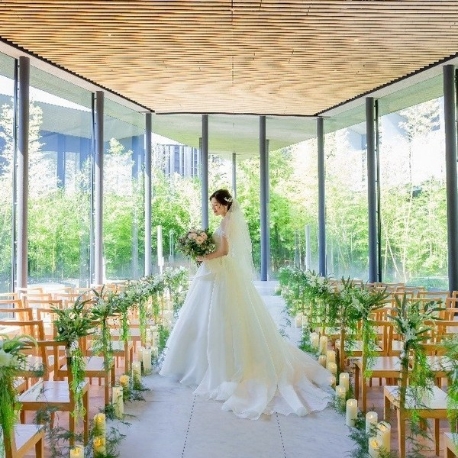 ＴＨＥ　ＭＥＩＢＩＡ　ＭＩＹＡＺＡＫＩ（旧ガーデンテラス宮崎　ホテル＆リゾート）：一足先に花嫁気分♪人気の水チャペル模擬体験×選べる会場見学