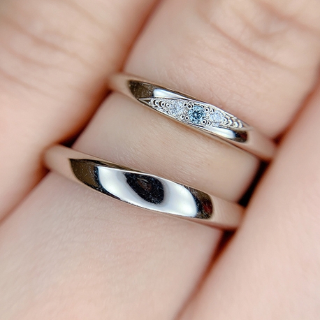 SWEET BLUE DIAMOND『1億分の1の奇跡』｜LUCIR-K BRIDAL｜ゼクシィ