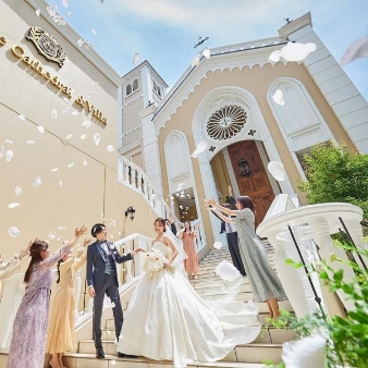 セントアクアチャペル心斎橋:【40名124万円】挙式＋会食＼家族と親しい友人を招いて貸切会場で叶うアットホームな結婚式／