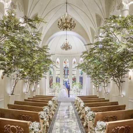 セントアクアチャペル心斎橋：【6~40名少人数・家族婚に】10名35万～*会場見学×4万試食