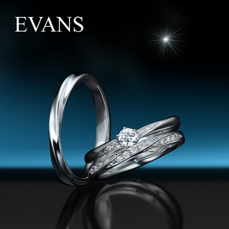 EVANS bridal 旭川本店（エヴァンスブライダル）:「エトワール～輝きをまとう」美しきダイヤモンドのウェーブライン【EVANS】