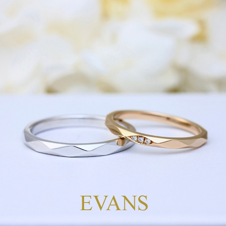 EVANS bridal 旭川本店（エヴァンスブライダル）:「アマリネ～煌めく星のように」立体感のあるすっきりシンプルデザイン【EVANS】