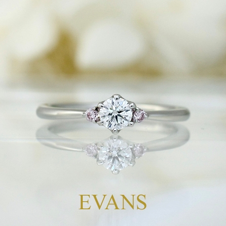 EVANS bridal 旭川本店（エヴァンスブライダル）:【天然ピンクダイヤ】可愛く上質なエンゲージリング【EVANS】