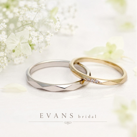 EVANS bridal 旭川本店(エヴァンスブライダル):「アマリネ~煌めく星のように」立体感のあるすっきりシンプルデザイン【EVANS】