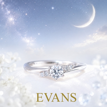 EVANS bridal 旭川本店(エヴァンスブライダル):当店人気Best3!細身のアームとメレダイヤの美しいラインが魅力【EVANS】