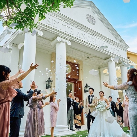 セントアクアチャペル星ヶ丘：【少人数・家族婚に◎】5大特典★ガーデン付き貸切邸宅で叶うW