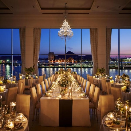 ハーバーテラス ＳＡＳＥＢＯ迎賓館：【憧れのナイトウェディング*5万ギフト】絶景体験×長崎和牛試食