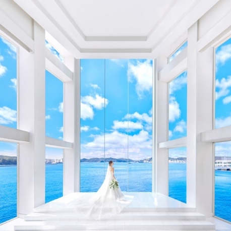 ハーバーテラス ＳＡＳＥＢＯ迎賓館：【豪華3大体験】160万特典付♪天空チャペル見学×ドレス×試食