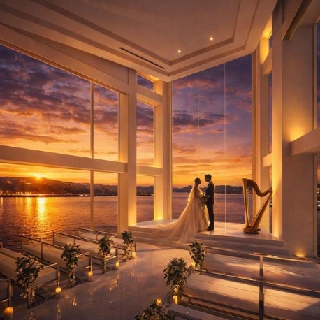 ハーバーテラス ＳＡＳＥＢＯ迎賓館：【豪華3大体験】160万特典付♪天空チャペル見学×ドレス×試食