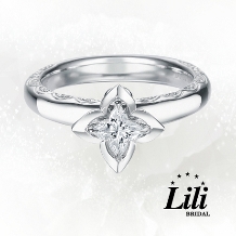 贅沢なカッティングのオーキディアダイヤモンドの婚約指輪【DIYARTH】