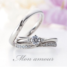 ETERNAL FIRST DIAMOND:指を綺麗に見せる女性に人気の結婚指輪【モナムール】ヴィオレット