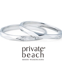 細身の本格派ハワイアンジュエリーの結婚指輪【プライベートビーチ】LINO 光