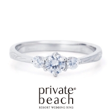 ETERNAL FIRST DIAMOND:細身の本格派ハワイアンジュエリーの結婚指輪【プライベートビーチ】LINO 光
