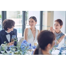 セントアクアチャペル横浜:＼CALMING　WEDDING／ドレスグレードアップ付！挙式＋会食20名+アフターパーティ30名