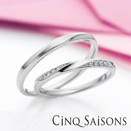 いしおか本店 ブライダルサロン:サンクセゾン　ダイヤモンドの対比が美しい華やかなモデル