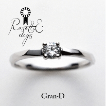 【RosettE days／バジル】ダイヤ込み。光を楽しむカットが魅力の婚約指輪