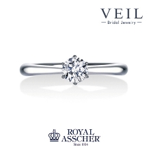 ＶＥＩＬ（ヴェール）_【婚約指輪人気No.2】ロイヤルアッシャー/ダイヤの輝きも堪能/普遍的な美しさ