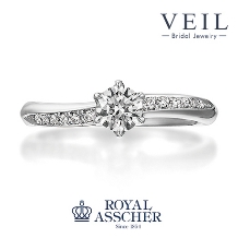 ＶＥＩＬ（ヴェール）:ロイヤルアッシャー/白く透明感のあるダイヤモンドが美しい