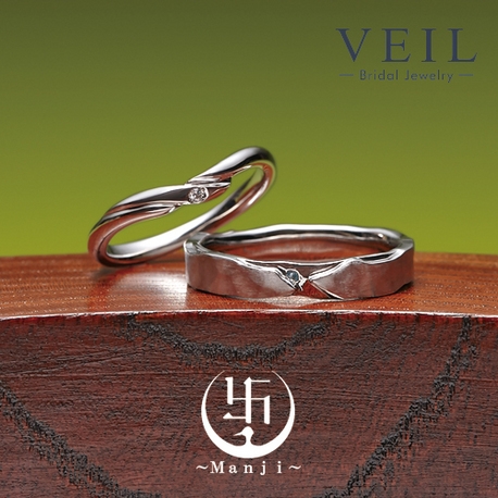 ＶＥＩＬ（ヴェール）:萬時/蛍の光をイメージした1石のダイヤモンドが可愛い結婚指輪