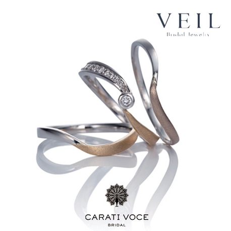 ＶＥＩＬ（ヴェール）:レディスが２タイプから選べるマリッジリング