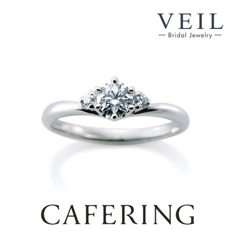 ＶＥＩＬ（ヴェール）:大切な人と手を重ねたシーンを表現した婚約指輪