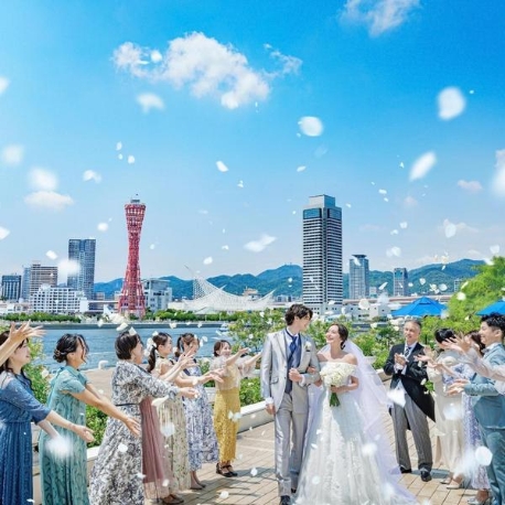 ラ・スイート神戸オーシャンズガーデン：【当館人気No1】絶景海チャペル花嫁体験×試食◆最大145万円特典