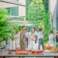 Los Angeles balcony（ロサンジェルスバルコニー）：【1.5次会】緑溢れるテラス付き貸切会場×カジュアルパーティ