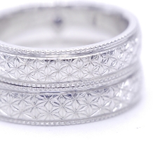 手づくり指輪工房　jewelry couleur（ジュエリークルール）:麻の葉模様の結婚指輪◆粋な和モダン_101