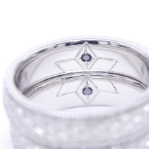 手づくり指輪工房　jewelry couleur（ジュエリークルール）:麻の葉模様の結婚指輪◆粋な和モダン_101