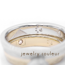 手づくり指輪工房　jewelry couleur（ジュエリークルール）:【オーダー】普段はネックレスに◆側面が美しい台形の結婚指輪_128