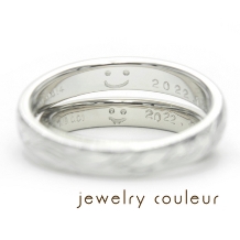 手づくり指輪工房　jewelry couleur（ジュエリークルール）:【手づくり】内側にふたりらしさを◆ハワイアンジュエリーのような結婚指輪_172