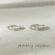 手づくり指輪工房　jewelry couleur（ジュエリークルール）:【オーダー】細かいディティールにこだわりを◆V字ラインの結婚指輪_178