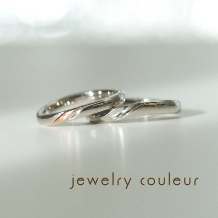 手づくり指輪工房　jewelry couleur（ジュエリークルール）:【オーダー】それぞれの好みに合わせたウェーブラインの結婚指輪_175