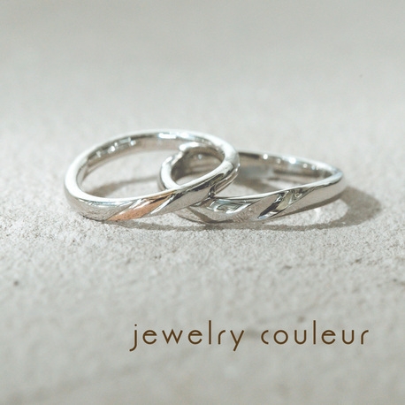 手づくり指輪工房　jewelry couleur（ジュエリークルール）:【オーダー】それぞれの好みに合わせたウェーブラインの結婚指輪_176