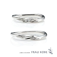 FRAU KOBE JAPAN 香川高松店(フラウ コウベ ジャパン 香川高松店):【約束の結び目リング】優雅な'スウィングノート' マリッジリング