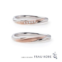 FRAU KOBE JAPAN 香川高松店(フラウ コウベ ジャパン 香川高松店):【NEW】ひこうき雲をデザインしたコンビリング'コントレイル'【マリッジリング】