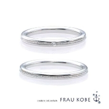 FRAU KOBE JAPAN 香川高松店(フラウ コウベ ジャパン 香川高松店):「永遠を願う指輪」ミル打ちを一列施したクラシカルマリッジリング ’ミルグレイン’