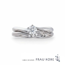 FRAU KOBE JAPAN 香川高松店(フラウ コウベ ジャパン 香川高松店):【約束の結び目リング】優雅な'スウィングノート' マリッジリング