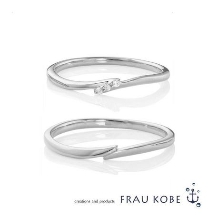 FRAU KOBE JAPAN 香川高松店(フラウ コウベ ジャパン 香川高松店):【ペアで10万以内】'KISS＆HUG／キスハグ' マリッジリング