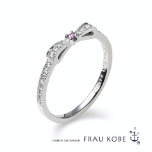 FRAU KOBE JAPAN 香川高松店(フラウ コウベ ジャパン 香川高松店):【限定制作/ピンクダイヤ】‘リボン’ 高松店10周年記念作品