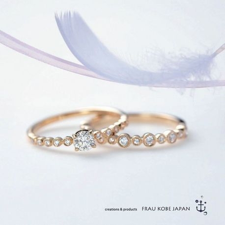 FRAU KOBE JAPAN 香川高松店(フラウ コウベ ジャパン 香川高松店):【可愛くて華奢なエンゲージ】天使の羽ばたきのようなきらめき’フルッター’