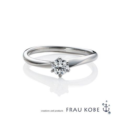 プロポーズリングとしても人気【正統派エンゲージリング】/’マーメイドウェーブ’