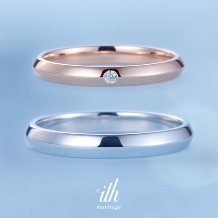 【鍛造/スペリオーレ】シャープなシルエットの大人シンプルな結婚指輪