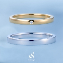 ｉｔｈ（イズ）:【鍛造/ダカーポ】 ベーシックで洗練された王道の結婚指輪