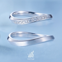 ｉｔｈ（イズ）:【ヴィバーチェ】指の付け根に心地よくフィットする、カーブが美しい結婚指輪