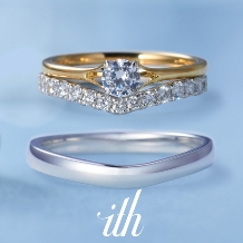 ｉｔｈ（イズ）:【鍛造/ハナミズキ】繊細で有機的なラインを持つエレガントな婚約指輪