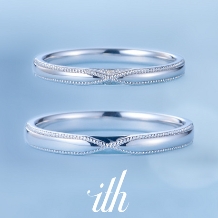 【ドルチェ】エレガントなミル打ちが甘やかな結婚指輪